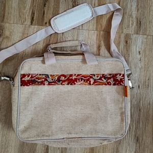 Jute laptop bag
